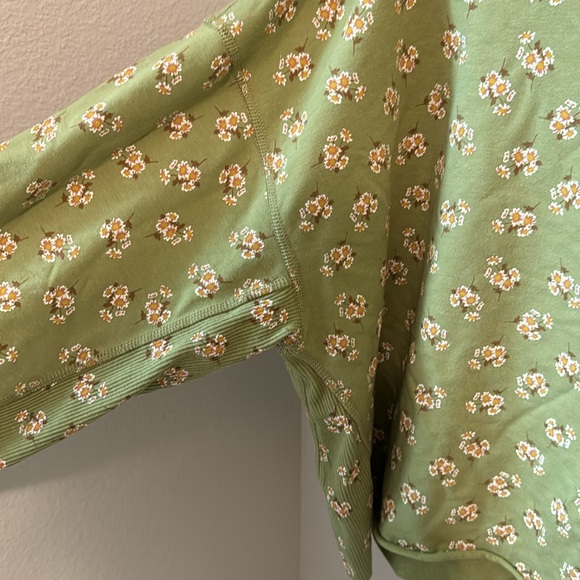 Aerie Floral Cropped Sweatshirt - Picture 3 of 5